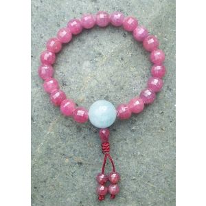 Faceted Ruby Wrist Mala