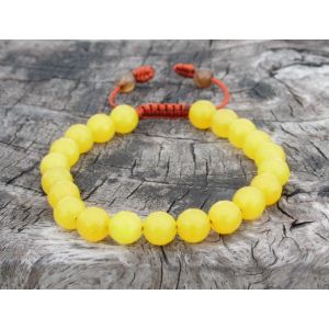 Faceted Yellow Agate Wrist Mala