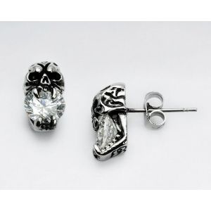 Skull & Crystal Earrings 