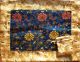 Turquoise Golden Lotuses & Gold Dragons Silk Brocade Puja Table Cloth