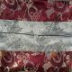 Burgundy & Silver Dragons Brocade Text Cover