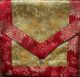 Gold Dragons & Red Flowers Brocade Text Cover