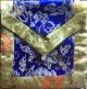 Blue Dragons & Golden Lotuses Brocade Text Cover