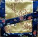 Gold Blossoms & Blue Dragons Brocade Text Cover
